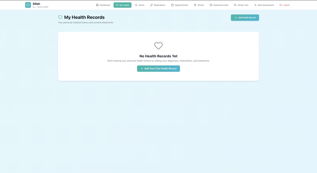 Sillah prototype: Health records