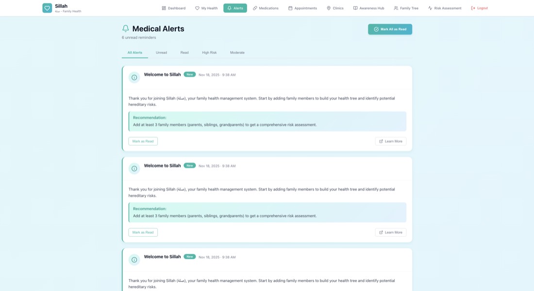 Sillah prototype: Medical alerts